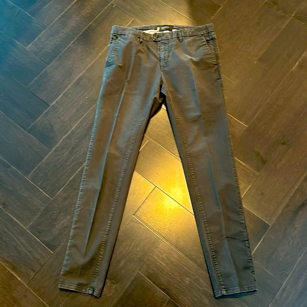 Scotch & Soda Dark Green Chinos (Mott) (W30/L32)